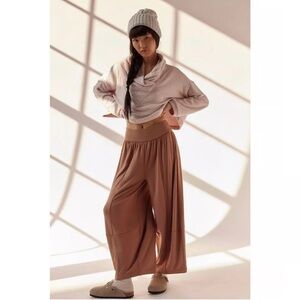 Free People Free-est Good Feels Barrel Pants S  Boho Granola Girl Athleisure